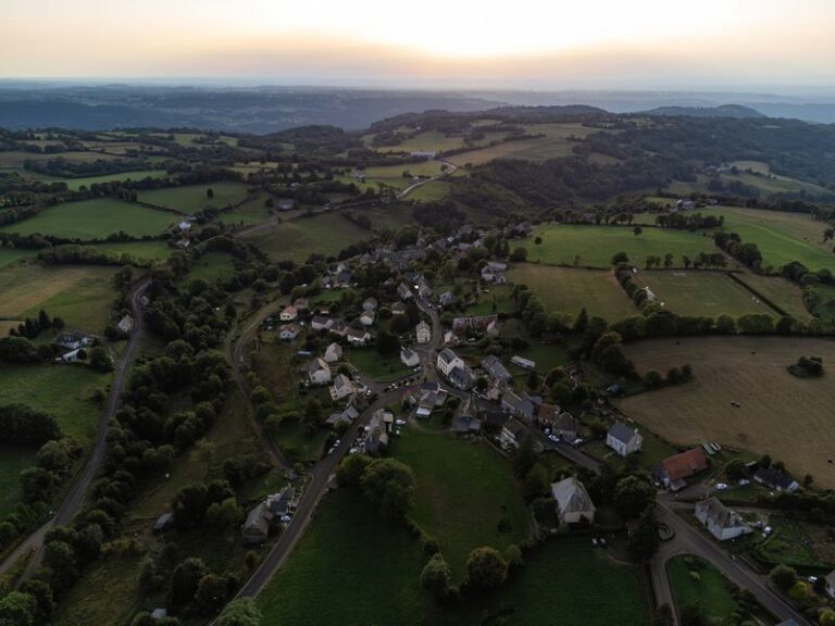 La commune vue du ciel